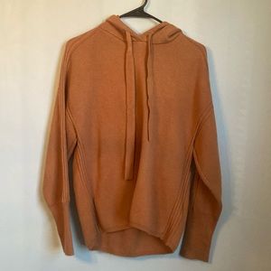 7 For All Mankind brown hoodie sweater